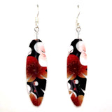 Japanese Washi Feather Earrings