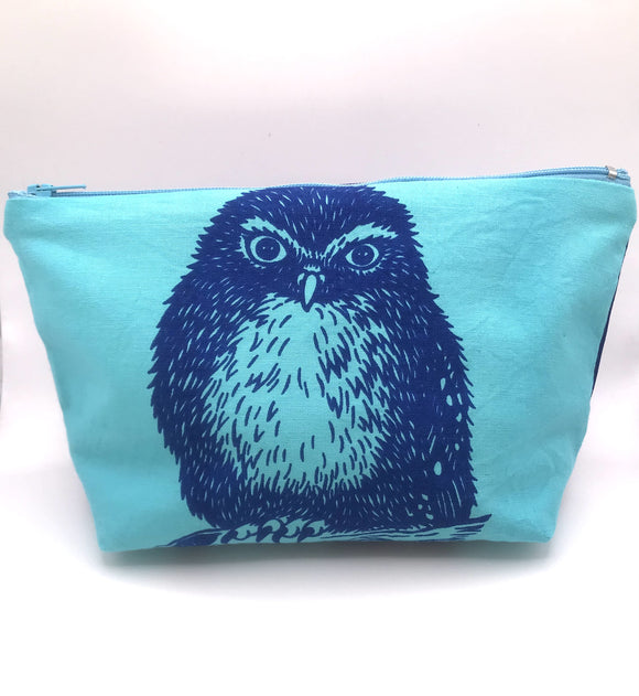 MM Owl Blue Make up bag.