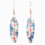 Japanese Washi Feather Earrings