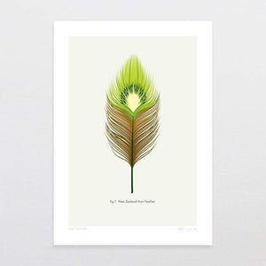 "Kiwi Feather" Print