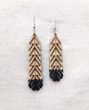 'Huia Feather' Earrings