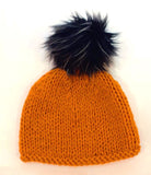 Knitted Pompom Beanie (Adults)