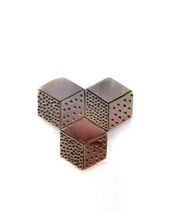2D Cube Brooch
