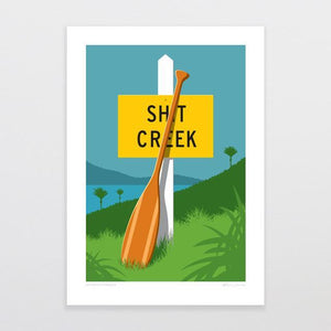 "Without A Paddle" Print