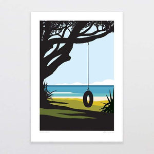 "Beach Swing" Print