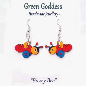"Buzzy Bee" Dangle Earrings