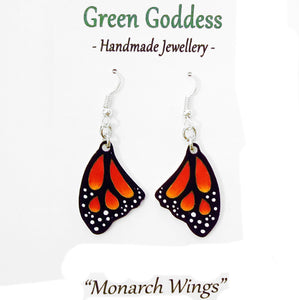 "Monarch Wings" Dangle Earrings