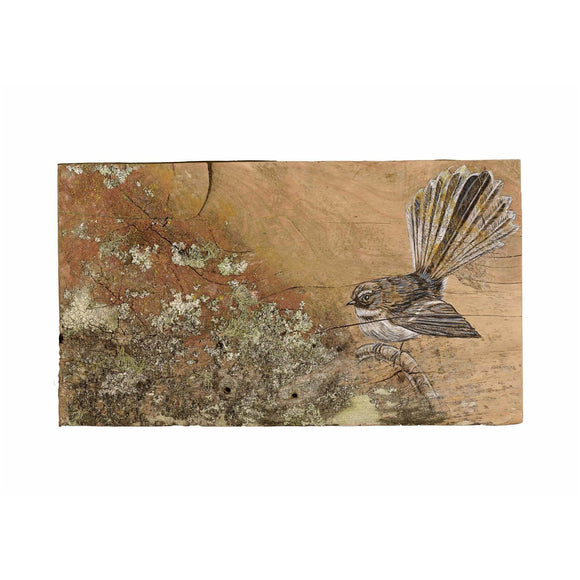Fantail With Lichen Print