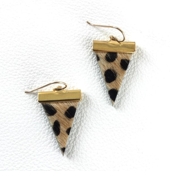 Cheetah (Print) Spear Earrings