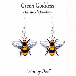 "Honey Bee" Dangle Earrings