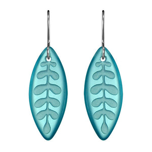 Glass Kowhai-Leaf Earring