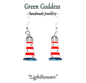 "Lighthouse" Dangle Earrings