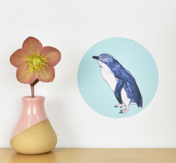 'Little Blue Penguin' Dot Wall Decal