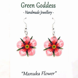 "Manuka Flower" Dangle Earrings
