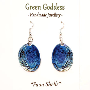 "Paua Shell" Dangle Earrings