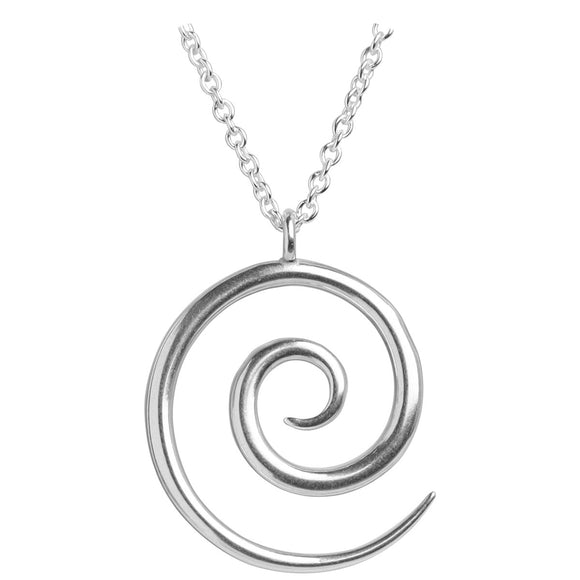 Silver Spiral Pendant