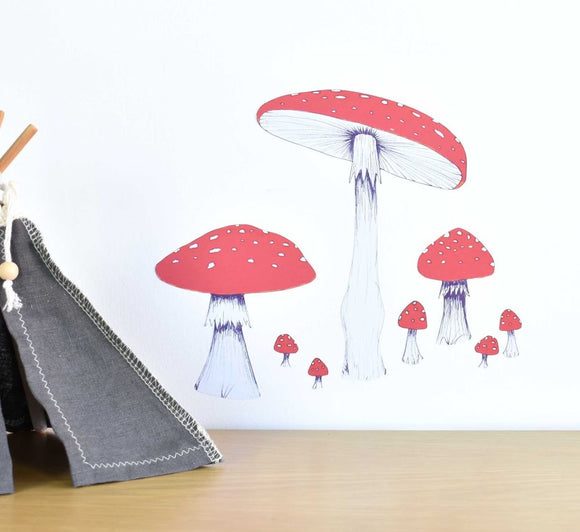 Toadstools Wall Decal