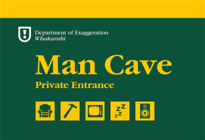 "Man Cave" Wooden Sign