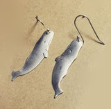 Sperm Whale Dangles (Sterling Silver)