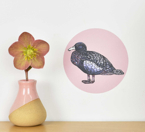 'Whio' Pink Dot Wall Decal