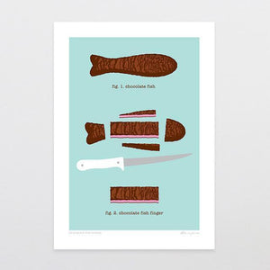 "Chocolate Fish Finger" Print