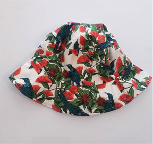 'Tui & Pohutukawa' Bucket Hat