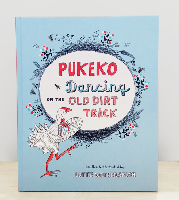 Pukeko Dancing on The Old Dirt Track by Lotte Wotherspoon