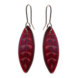Glass Kowhai-Leaf Earring