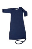 Merino Baby Gown - Navy