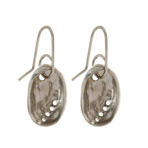 Silver/ Copper Baby Paua Earrings